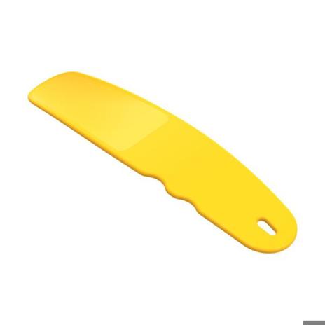 elasto - Grip - Schuhlöffel aus Kunststoff/Polypropylen, 174mm x 43mm x 15mm, standard-gelb