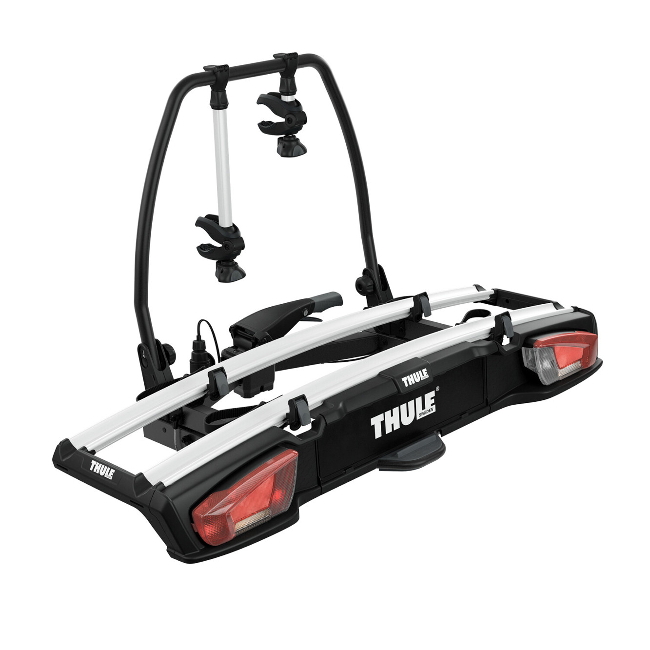 Thule - VeloSpace XT 2bike - Fahrrad-Kupplungsträger 60kg - Anhängerkupplung, Schnellmontage, 2 Fahrräder, integrierte Rückleuchte, Aluminium & Kunststoff, 4,7 Zoll Reifenbreite Thule - VeloSpace XT 2bike - Fahrrad-Kupplungsträger 60kg - Anhängerkupplung, Schnellmontage, 2 Fahrräder, integrierte Rückleuchte, Aluminium & Kunststoff, 4,7 Zoll Reifenbreite