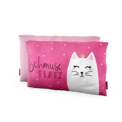 FÜR DICH - 396581 Deko Kissen Katze Zoofreunde 25x40cm